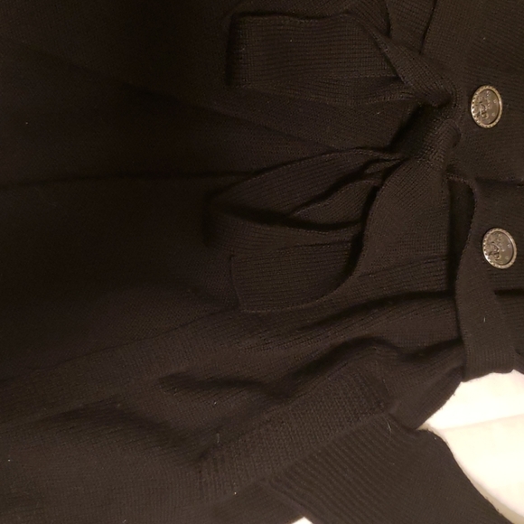 Black cardigan sweater with pockets - Picture 4 of 5